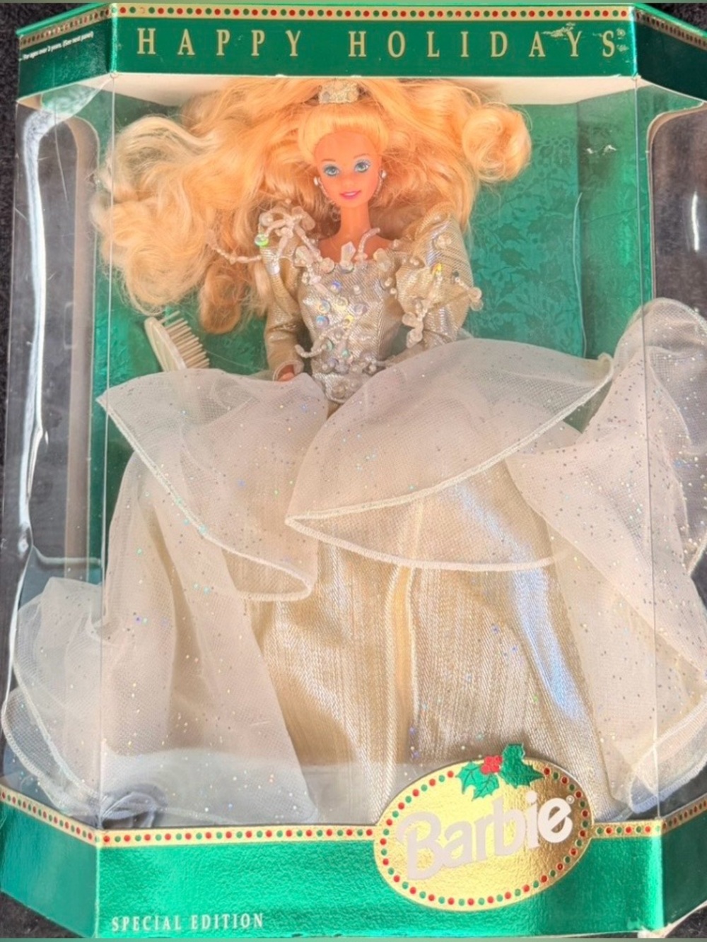 Barbie Cream Glitter Holiday Gown Special Edition Doll